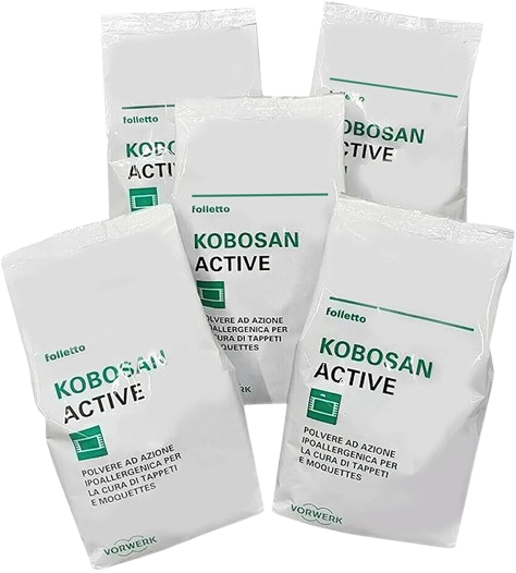 Kobosan Active Detergente in Polvere 500g - 5 Buste Vorwerk Folletto